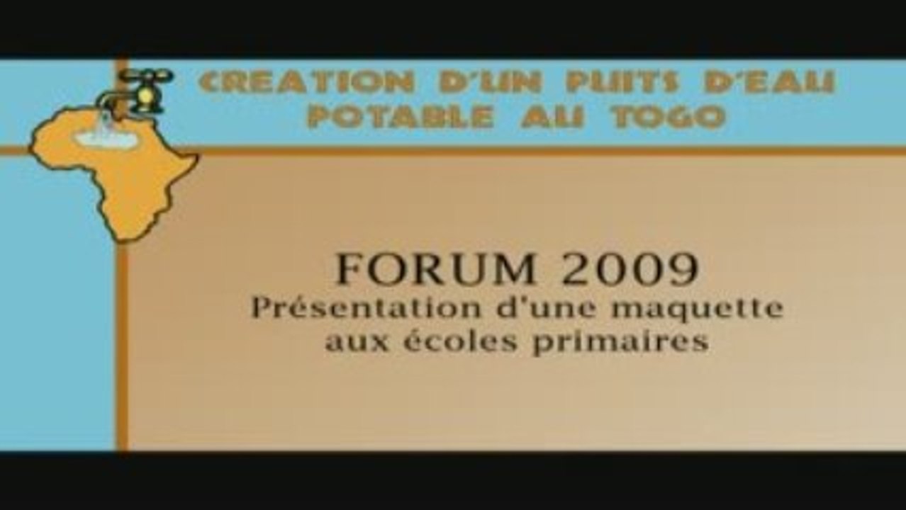 Construction d'un puits d'eau potable au TOGO - Forum -