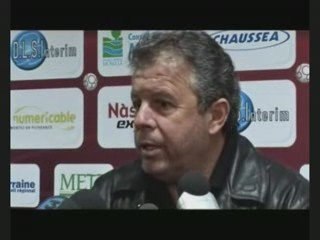 Fc Metz - Nimes Olympique et apres match Jean-Michel Cavalli