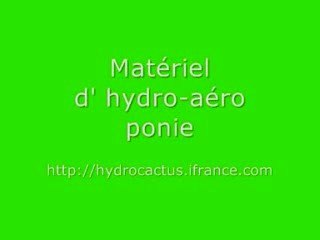 matériel hydro-aéro