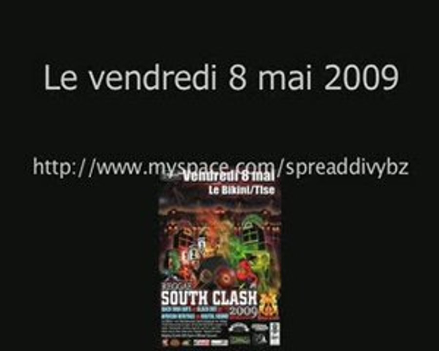 Flyer South Clash  8 mai 2009 -