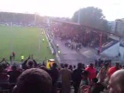 Valenciennes - Lyon 02/05/2009 tribune Pouille