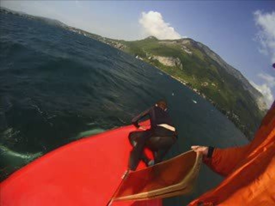Naufrage bateau dériveur lac Annecy