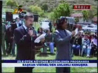 Zile Ütük köyü proğramında  Vidinel Onur konuğuydu