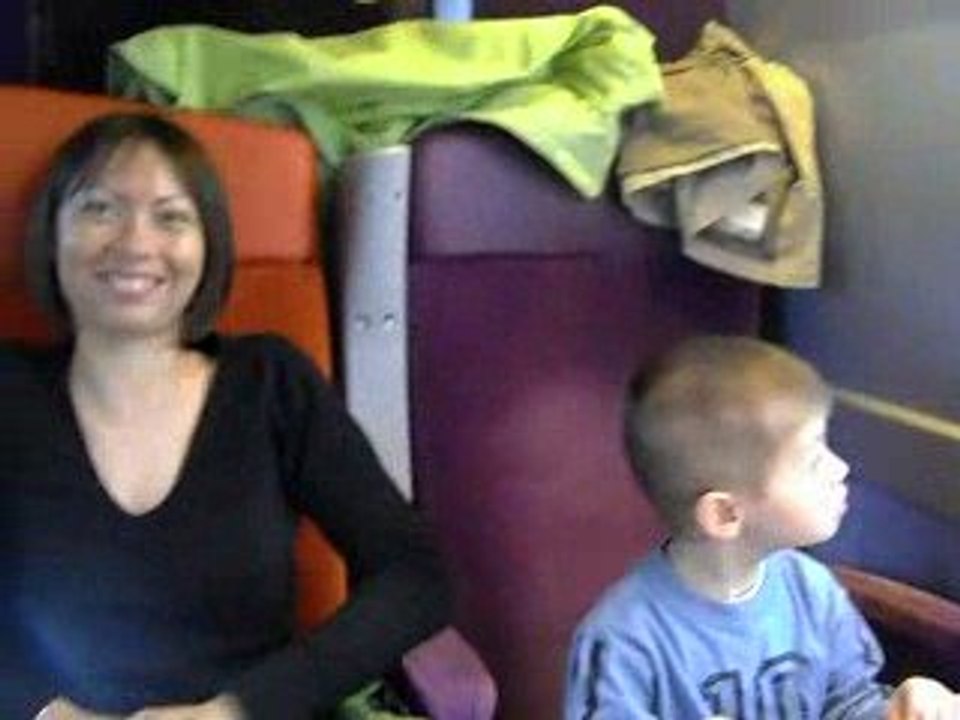 Axel en train