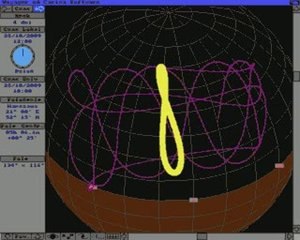 The Sun's analemma and complex trail of Venus from the Earth