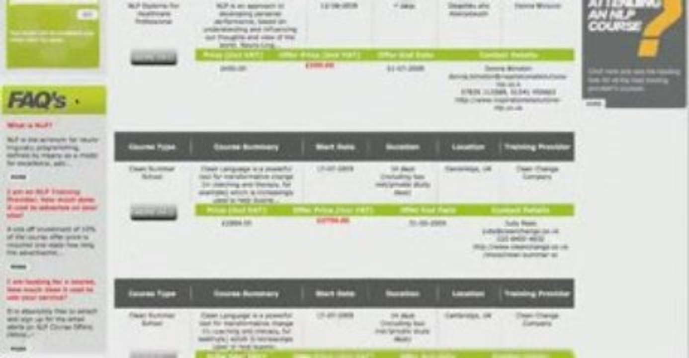 Video Tour of NLP Course Offers Online