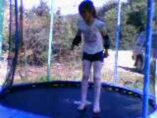 Saut trampoline