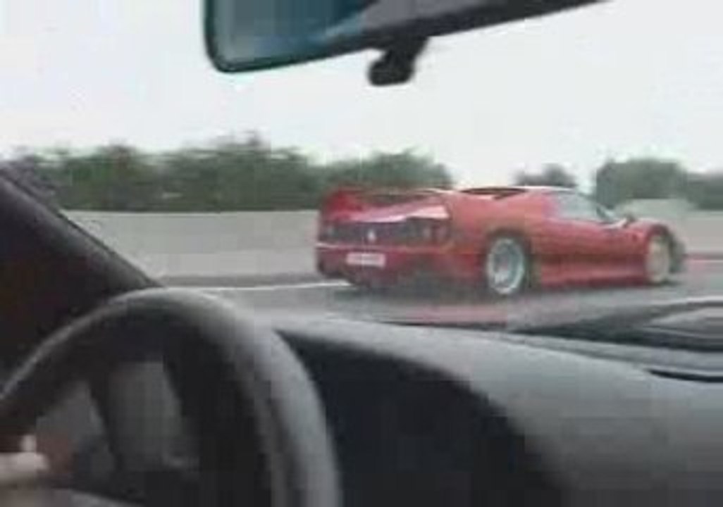 Ferrari F50 et autre sur le périph