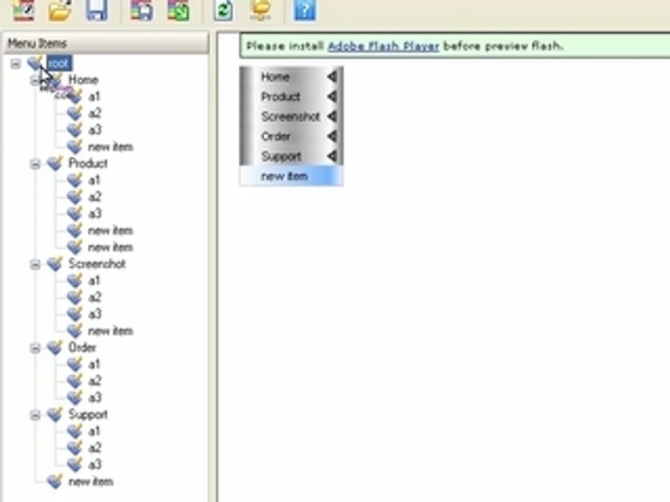 How to create an animated Flash Menu in minutes