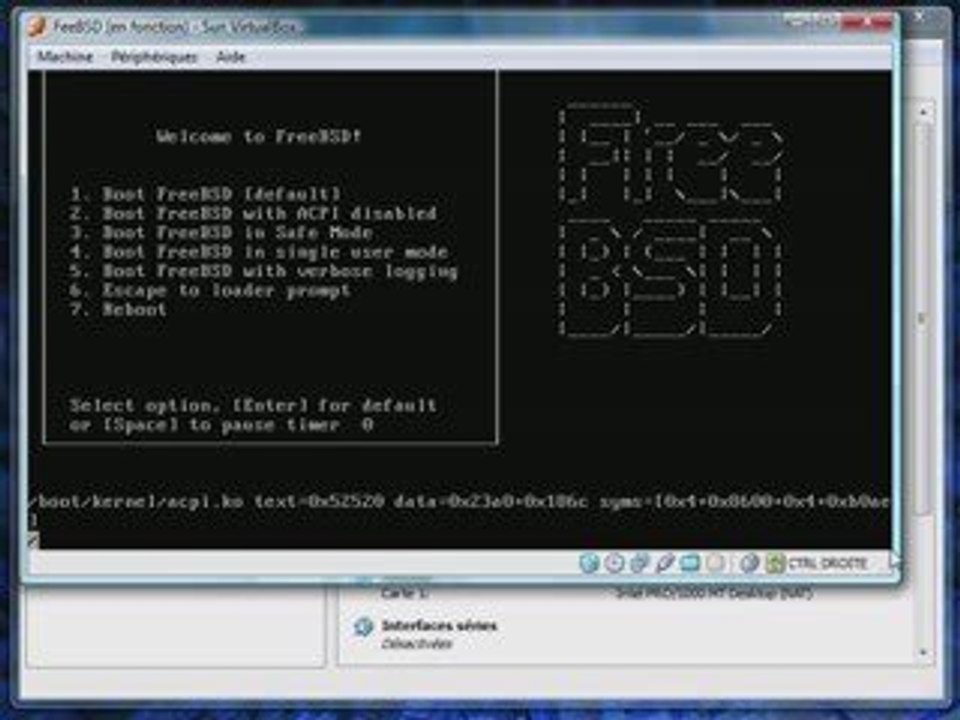 FreeBSD test install