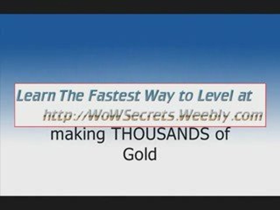 wow level guide