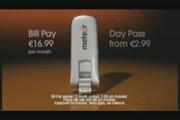 Meteor Broadband To Go Ad