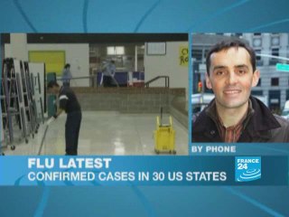 Influenza A: confirmed cases in 30 US states
