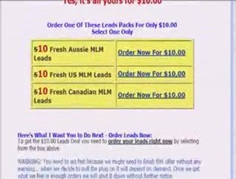 MLM Leads Benefits of Bundled MLM Leads