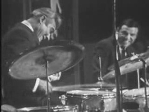 Gene Krupa Buddy Rich on sammy davis jr show