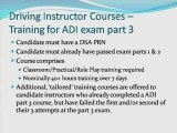 Driving Instructor Courses