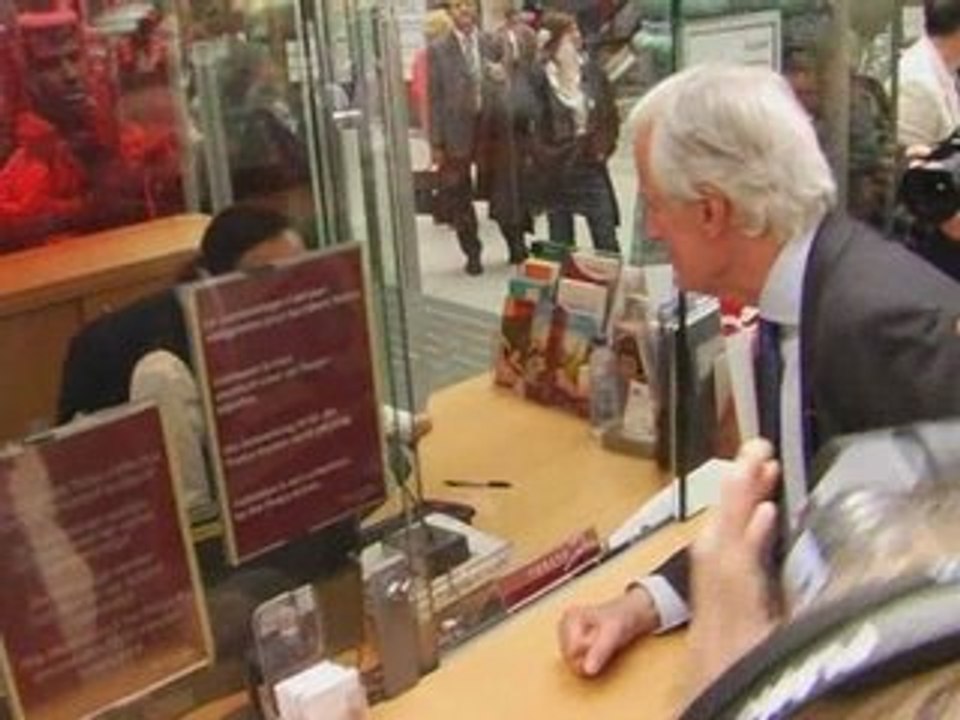 Michel Barnier à la Gare du Nord