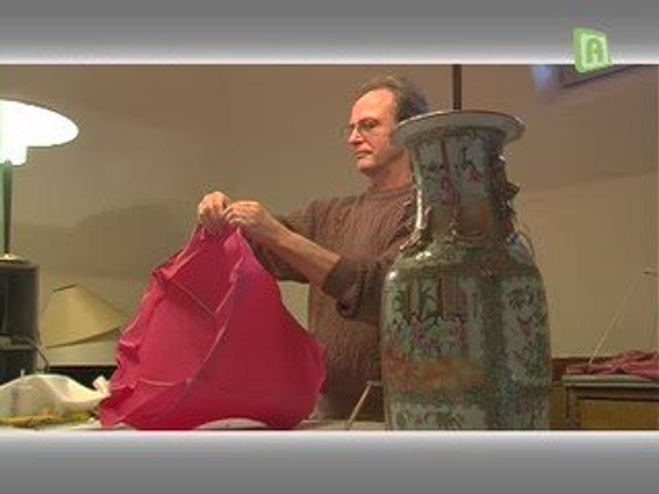 Les abat-jour d'Alain Soulier à la Ferme Bleue