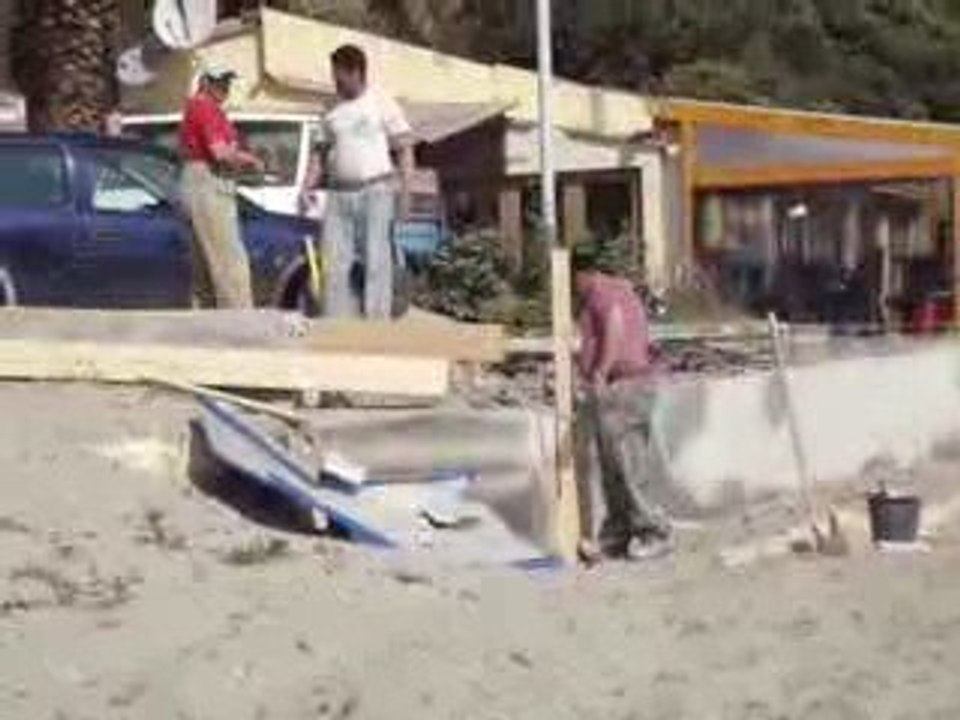 Remise en état des accès à la plage