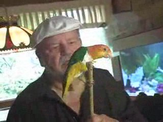 Dom DeLuise and the Parrot