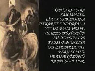 yavuz sultan selim han şah ismaile ders veriyor