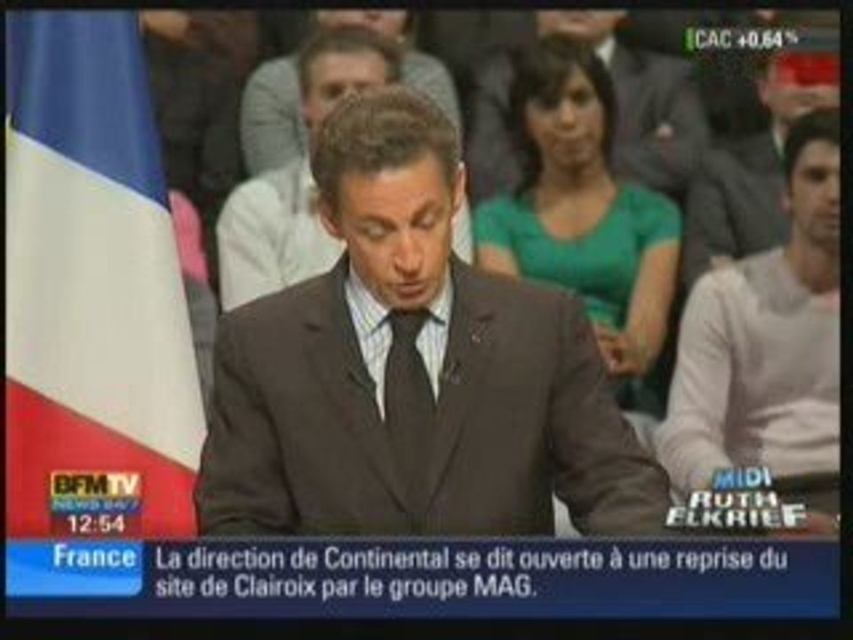 Le bilan de Sarkozy vu par lui meme