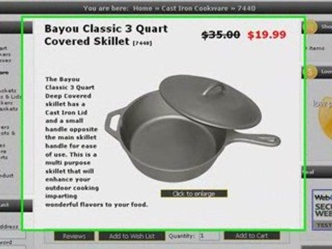 Bayou Classic Cast Iron Cookware