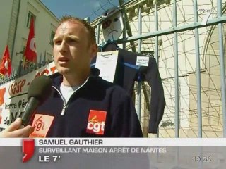 Nantes : Action symbolique des surveillants pénitentiaires