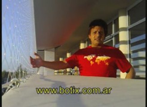 Como debe quedar instalada una red de tanza transparente