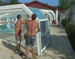 Atlantika : pose et installation d'abris de piscine