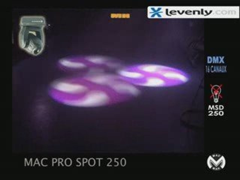 Jeu de lumière Lyre Mac Pro Spot 250 MAC MAH by Levenly.com