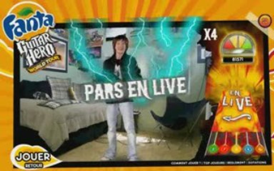 Fanta Guitar Hero Wolrd Tour Phocos Guitare 144400 points