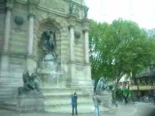 "Paris,place Saint Michel" par michel Souvais,ecrivain