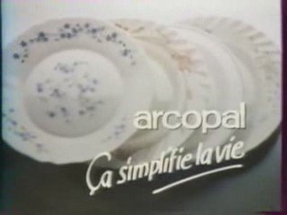 Pub vaisselle Arcopal 80's