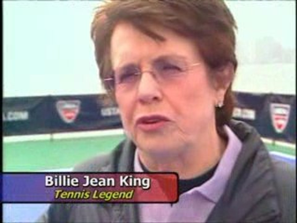 Billie Jean King & John McEnroe Floating Tennis Match