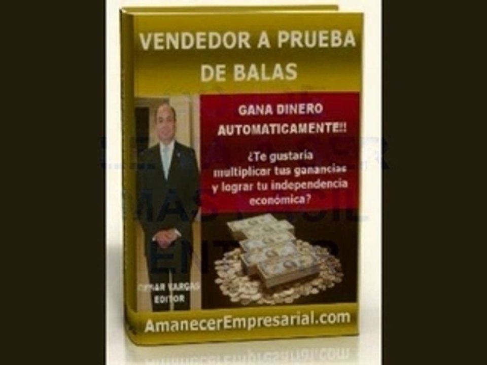NEGOCIOS: DISTRIBUCION, VENTAS, VENDEDOR A PRUEBA DE BALAS