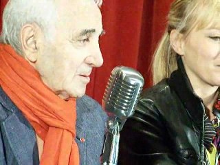Charles et Katia Aznavour, Conférence de presse, Montréal