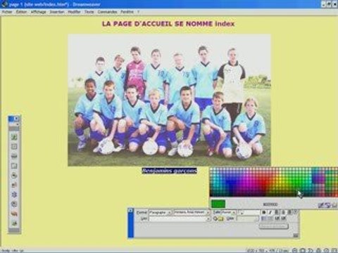 Utilisation du logiciel dreamweaver 2