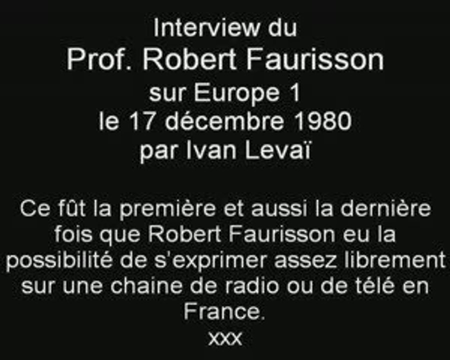 Faurisson vs levai 1/2