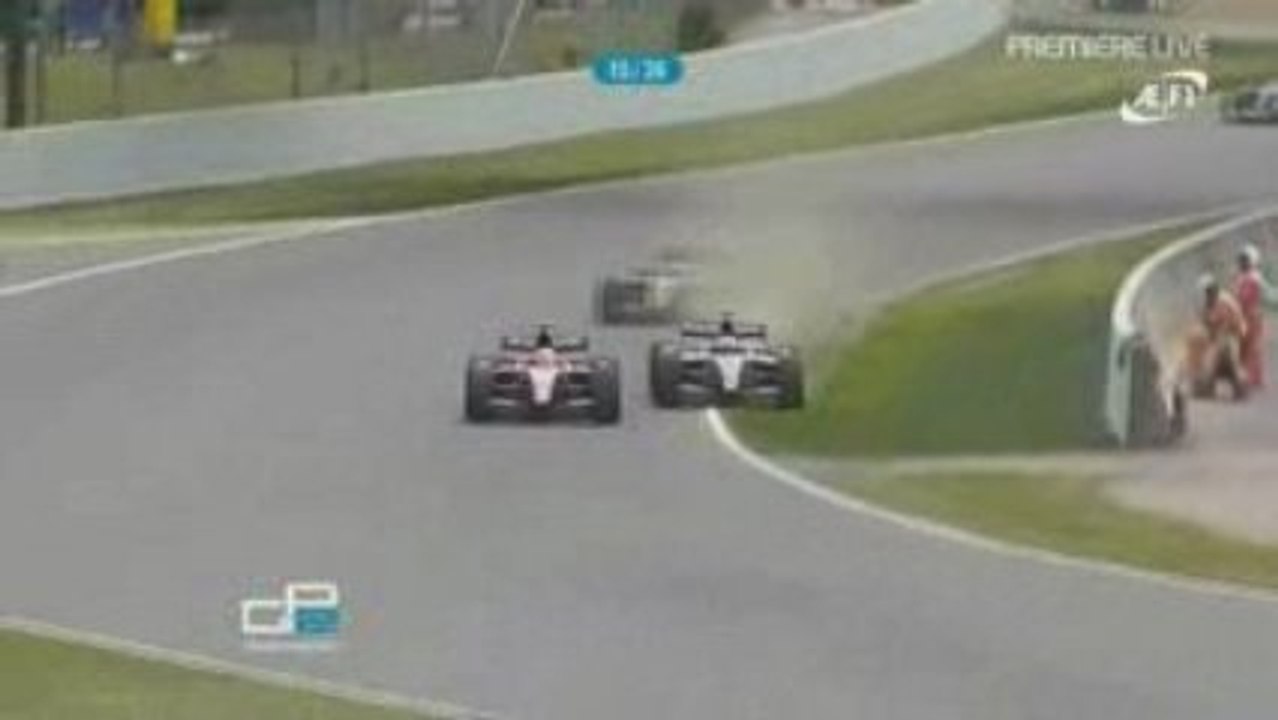 GP2 Barcelona 2009 race 1 Kobayashi in the grass
