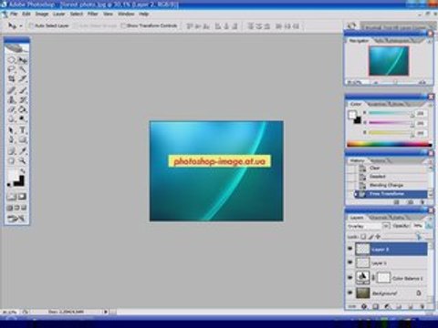 [Adobe Photoshop] Видеоурок Обои в стиле Windows Vista