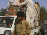 Pakistani civilians escaping Swat