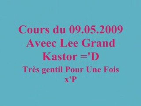cours de dressage Avec Kastor