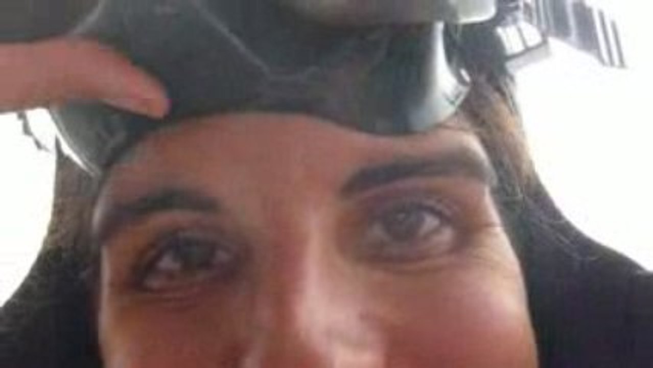 Isa parée pour la plongée !