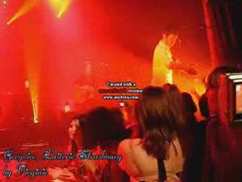 Grégoire, Laiterie Strasbourg, 7 mai 2009