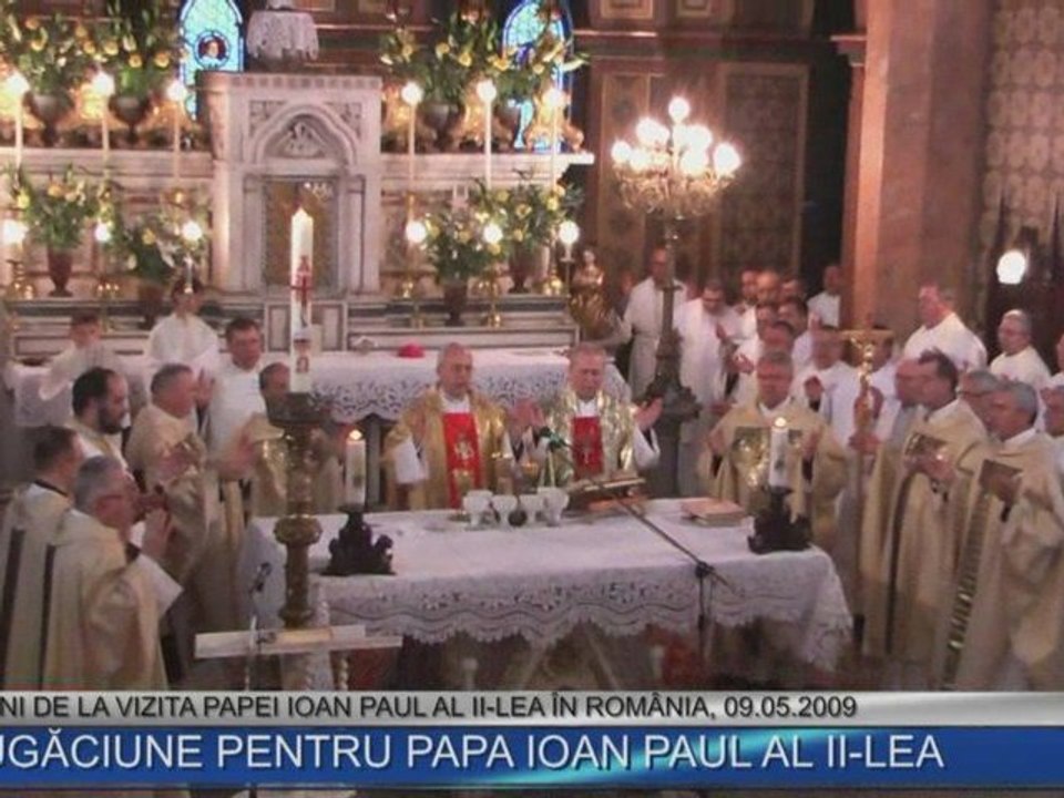 Rugăciune pentru Papa Ioan Paul al II-lea