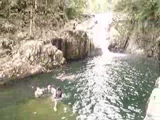 2009 05 09 Jumping in Finch Hatton Gorge