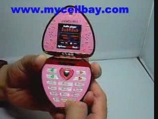 JinPeng A1308 Heart-Shaped Dual Band Phone- mycellbay.com
