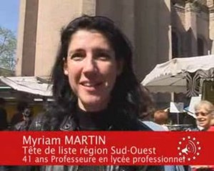 Portrait de la liste NPA Sud Ouest pour les Européennes 2009