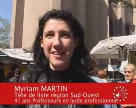 Portrait de la liste NPA Sud Ouest pour les Européennes 2009